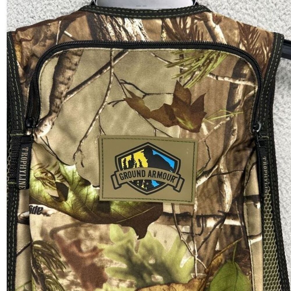 Realtree Camo Vest Adult Large XL Amour Ammunition Hunting Outdoors Fishing Mens